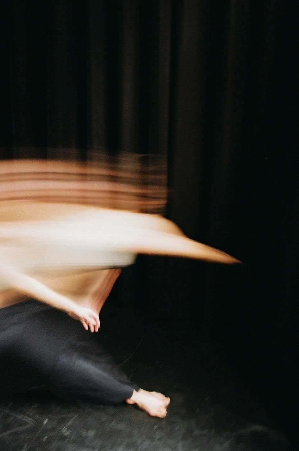 Dancer mid-leap
